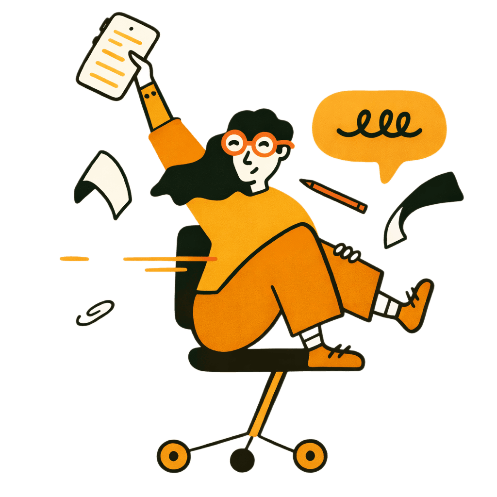 Student using Whisp